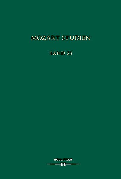 Cover Mozart Studien Band 23 Cover Mozart Studien Band 23