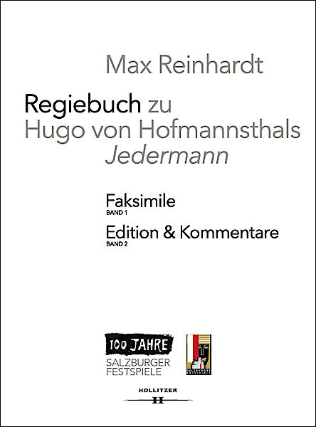 Cover Regiebuch zu Hugo von Hofmannsthals „Jedermann“ Cover Regiebuch zu Hugo von Hofmannsthals „Jedermann“