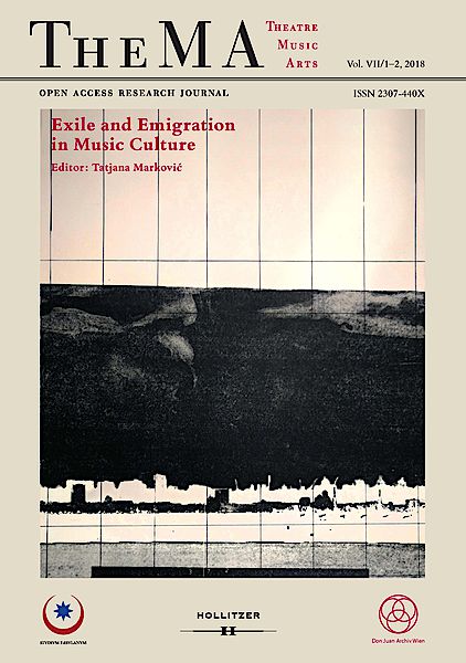 Cover TheMA - Open Access Research Journal for Theatre, Music, Arts Cover TheMA - Open Access Research Journal for Theatre, Music, Arts