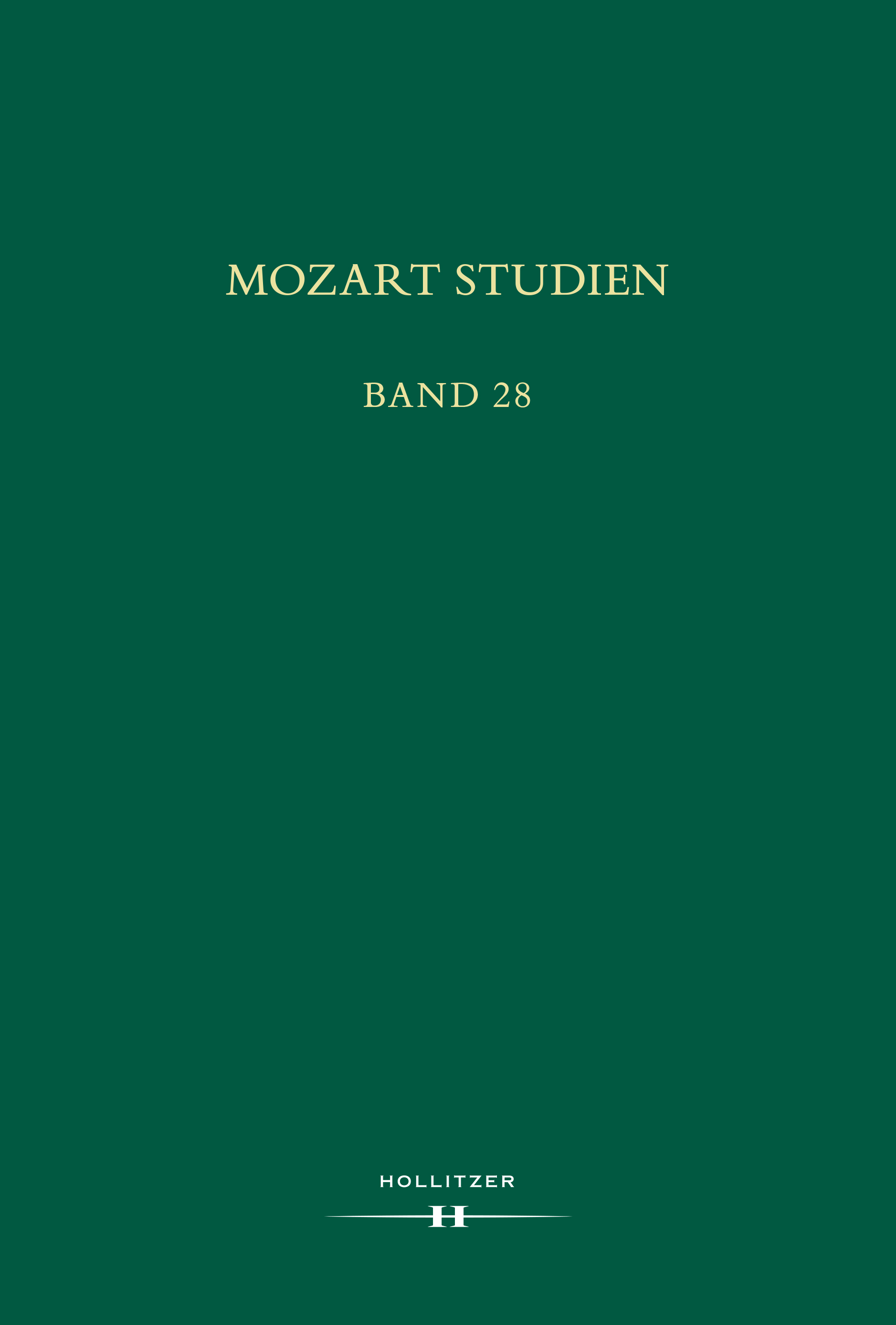 Cover Mozart Studien Band 28 Cover Mozart Studien Band 28