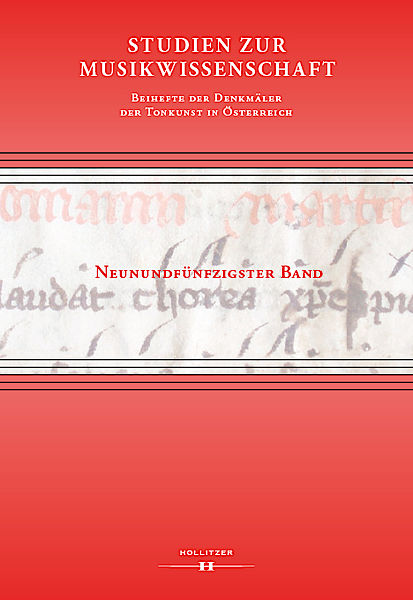 Cover Studien zur Musikwissenschaft - Beihefte der Denkmäler der Tonkunst in Österreich. Band 59 Cover Studien zur Musikwissenschaft - Beihefte der Denkmäler der Tonkunst in Österreich. Band 59