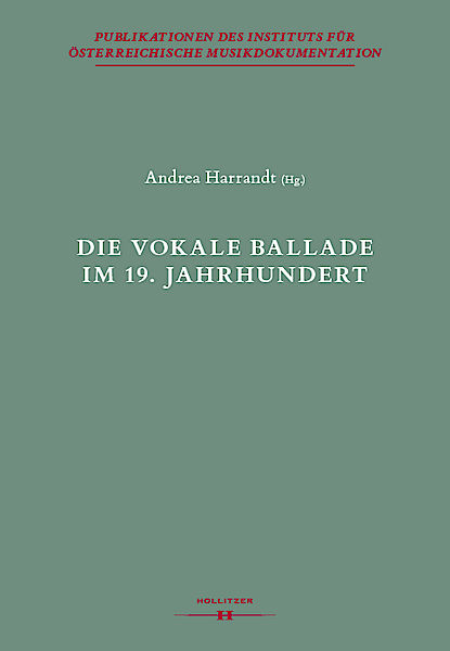 Cover Die vokale Ballade im 19. Jahrhundert Cover Die vokale Ballade im 19. Jahrhundert