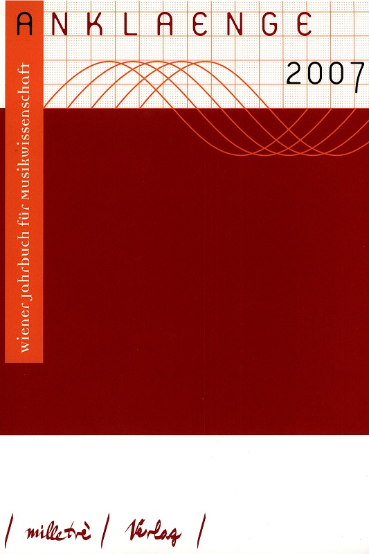 Cover ANKLAENGE 2007. Zwischen Experiment und Kommerz Cover ANKLAENGE 2007. Zwischen Experiment und Kommerz