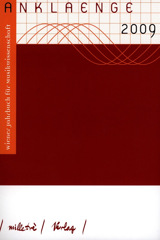 Cover ANKLAENGE 2009 Cover ANKLAENGE 2009