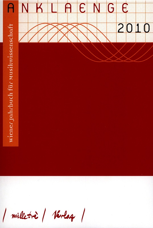 Cover ANKLAENGE 2010 Cover ANKLAENGE 2010