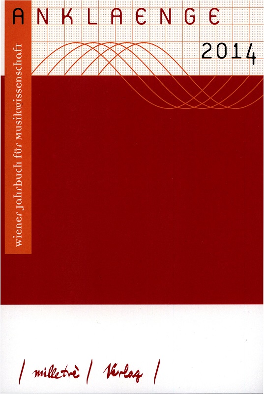 Cover ANKLAENGE 2014 Cover ANKLAENGE 2014