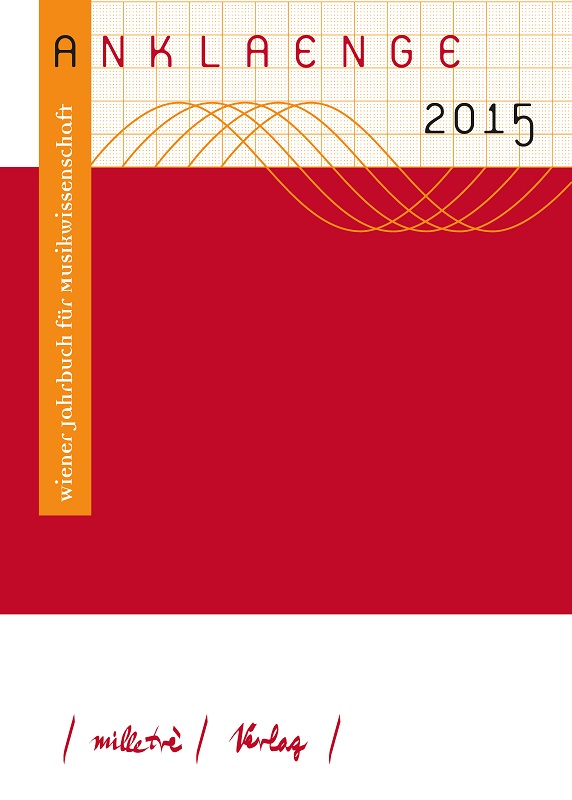 Cover ANKLAENGE 2015 Cover ANKLAENGE 2015